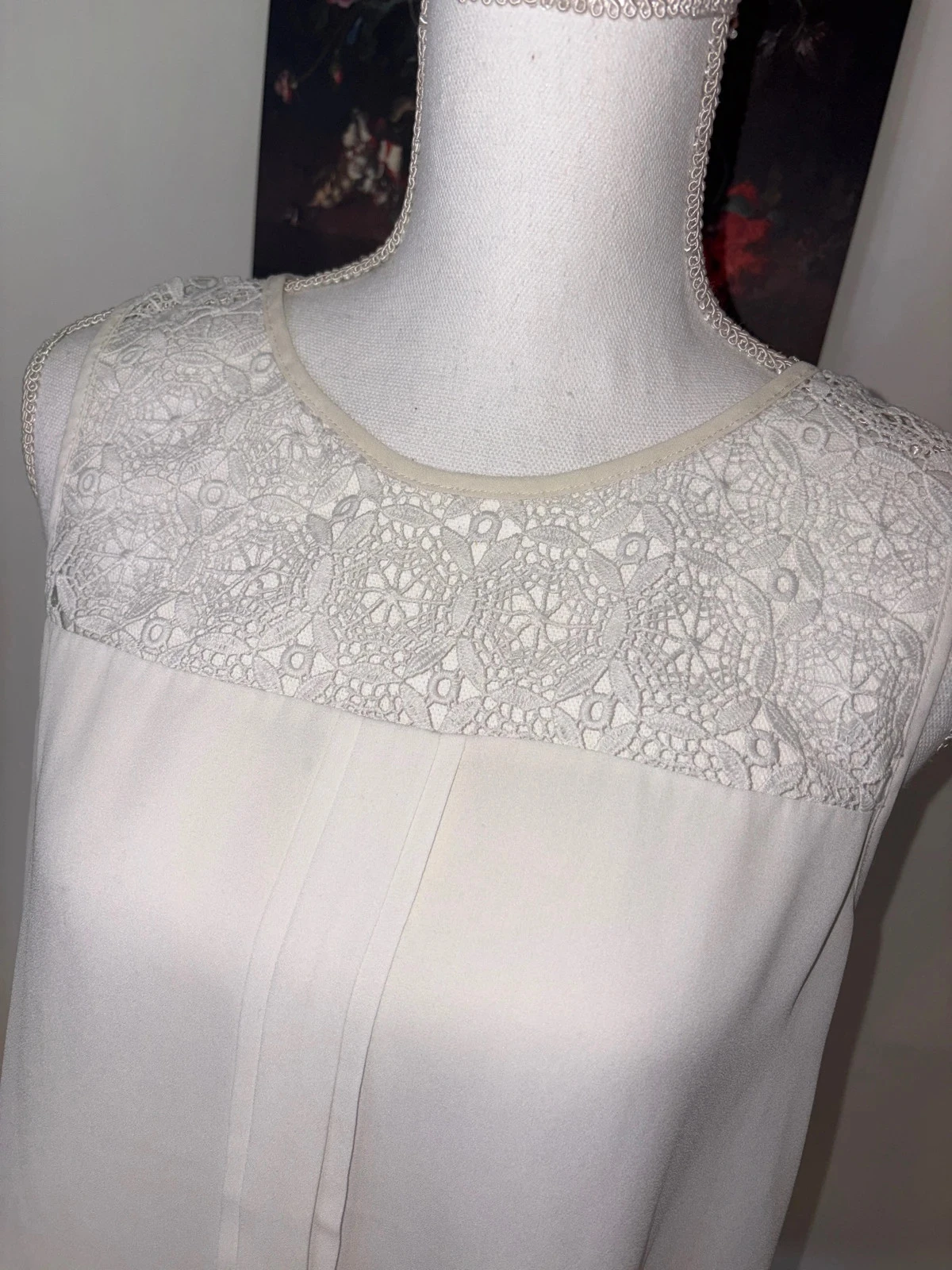 White sleeveless tank top / blouse by Only size 38 / M – photo 2